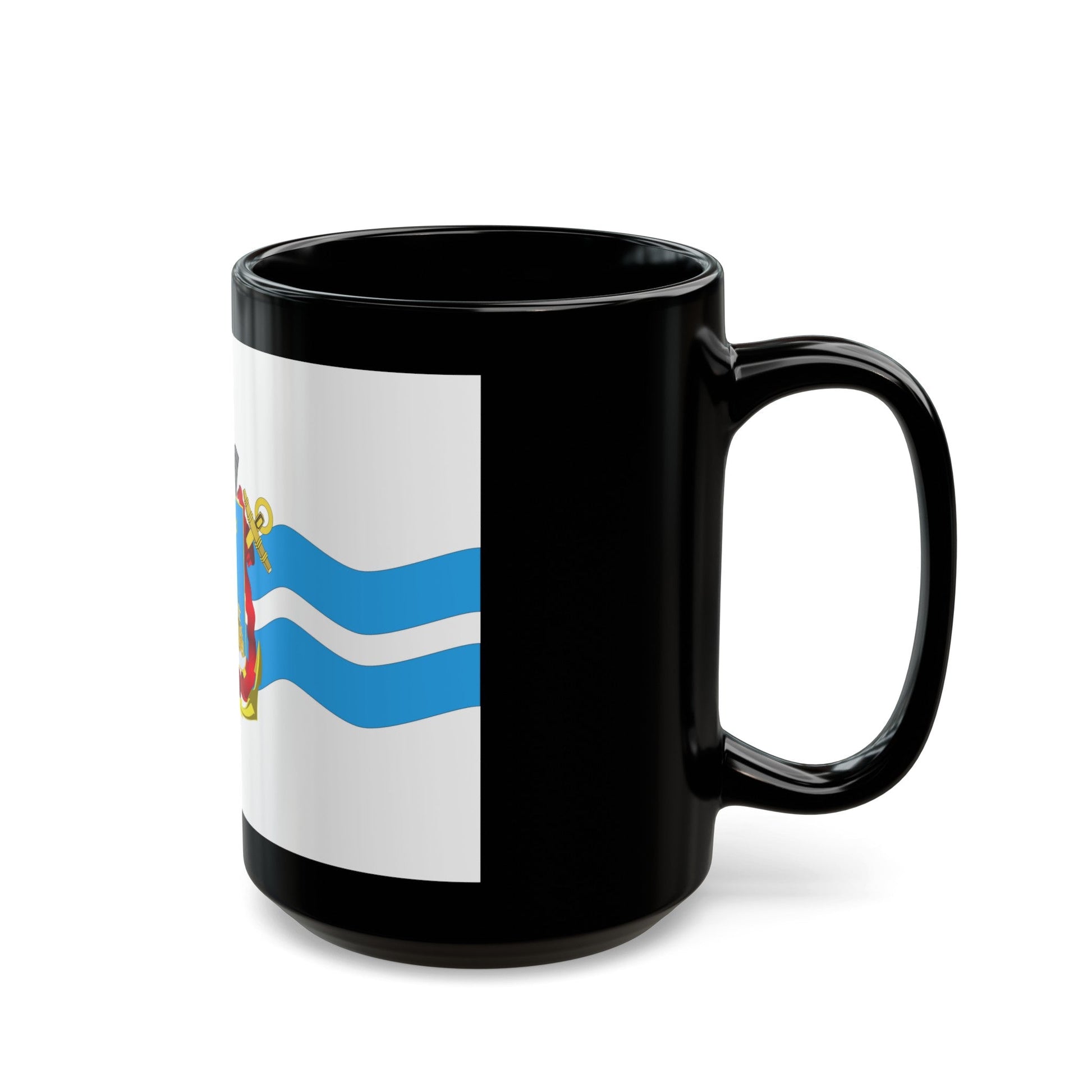 Flag of Mykolaiv Ukraine - Black Coffee Mug-The Sticker Space