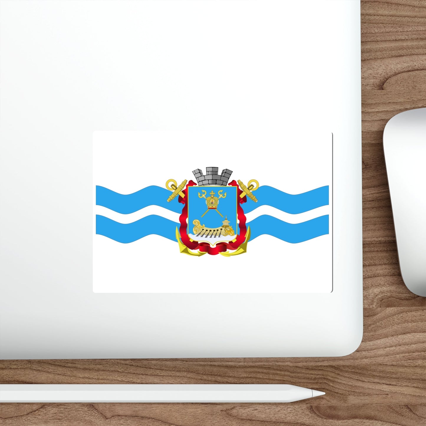 Flag of Mykolaiv Ukraine STICKER Vinyl Die-Cut Decal-The Sticker Space