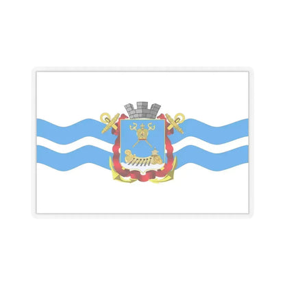 Flag of Mykolaiv Ukraine - STICKER Vinyl Kiss-Cut Decal 4 Inch Transparent - The Sticker Space