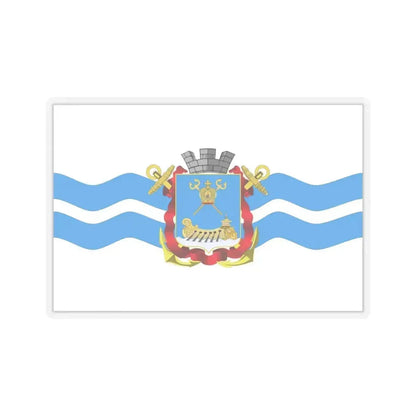 Flag of Mykolaiv Ukraine - STICKER Vinyl Kiss-Cut Decal 6 Inch Transparent - The Sticker Space