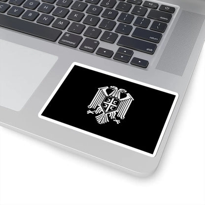 Flag of Nacionalni stroj (Serbia) STICKER Vinyl Kiss-Cut Decal - The Sticker Space