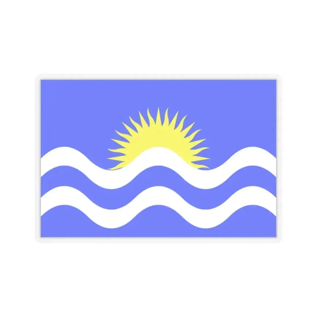 Flag of Nadur Malta - STICKER Vinyl Kiss-Cut Decal 2 Inch Transparent - The Sticker Space