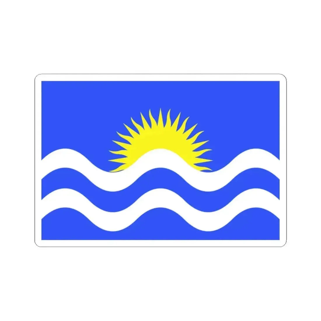 Flag of Nadur Malta - STICKER Vinyl Kiss-Cut Decal 2 Inch White - The Sticker Space