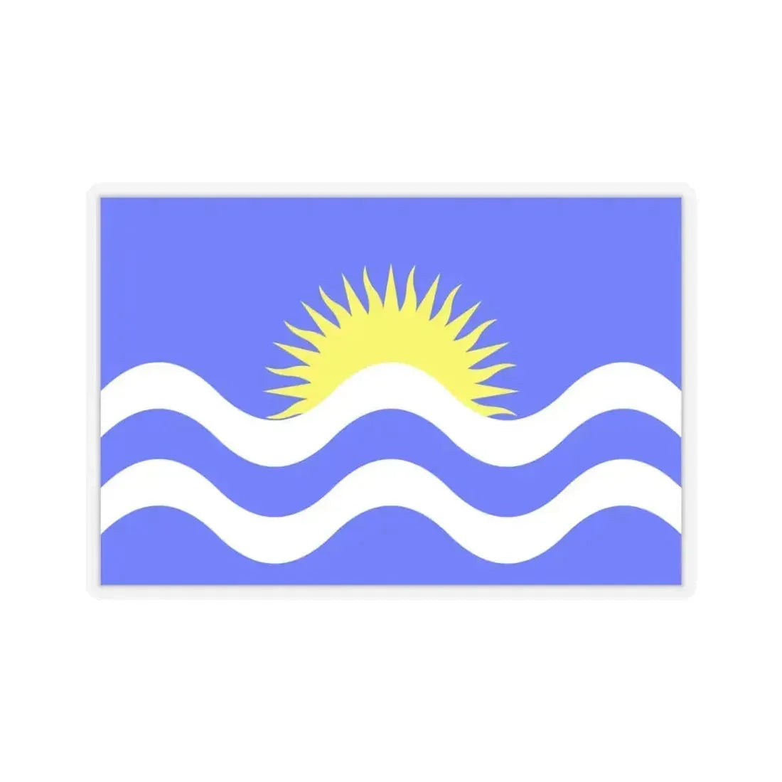 Flag of Nadur Malta - STICKER Vinyl Kiss-Cut Decal 4 Inch Transparent - The Sticker Space