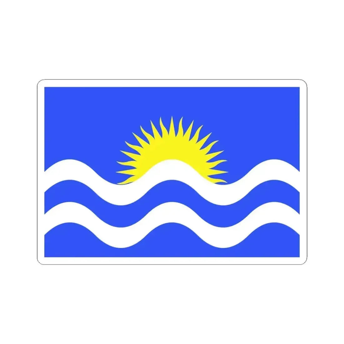 Flag of Nadur Malta - STICKER Vinyl Kiss-Cut Decal 4 Inch White - The Sticker Space