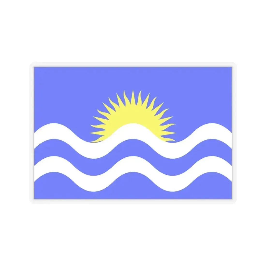 Flag of Nadur Malta - STICKER Vinyl Kiss-Cut Decal 6 Inch Transparent - The Sticker Space