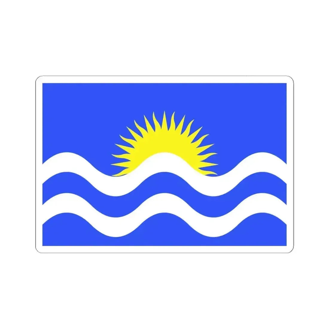 Flag of Nadur Malta - STICKER Vinyl Kiss-Cut Decal 6 Inch White - The Sticker Space