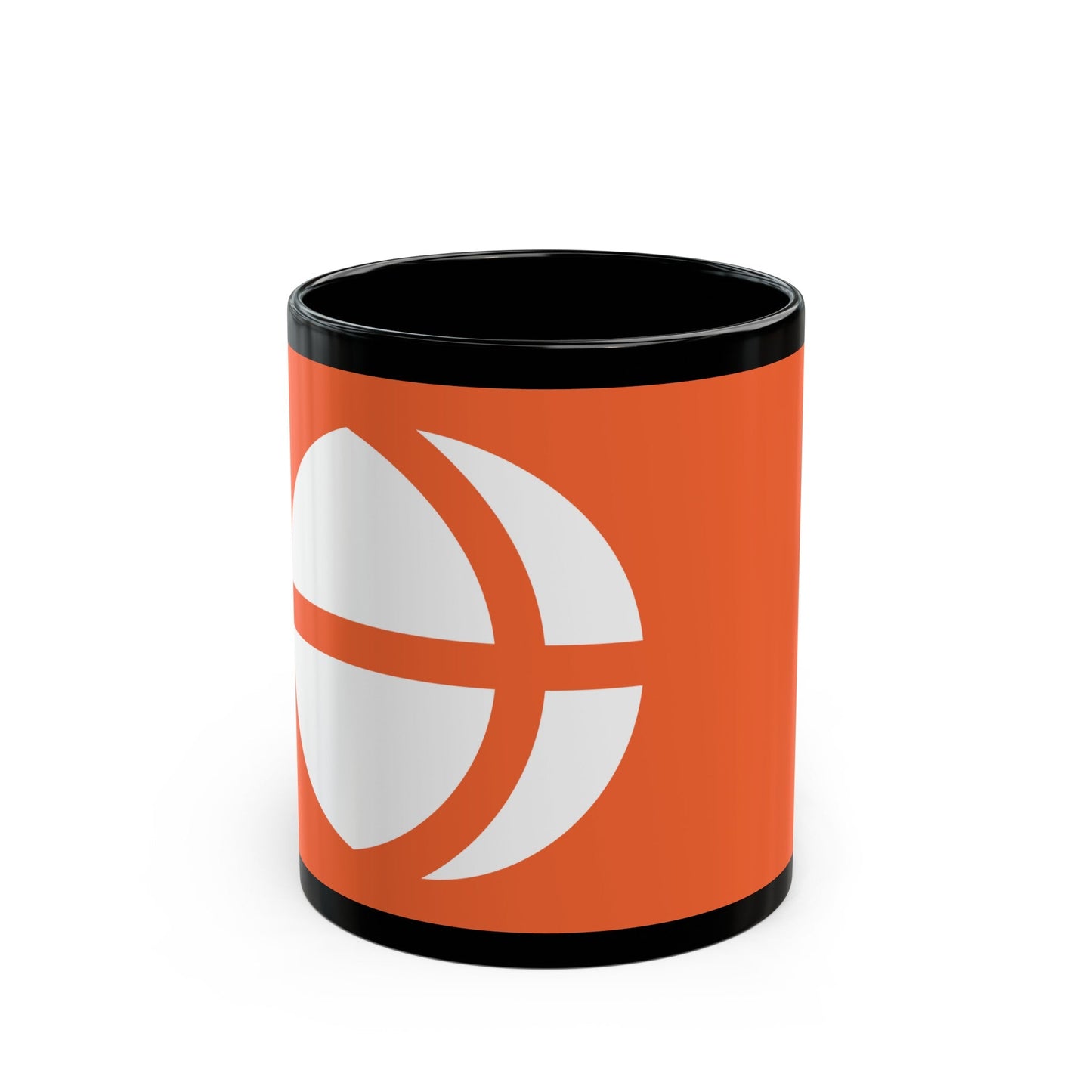 Flag of Nagano Prefecture Japan - Black Coffee Mug-11oz-The Sticker Space