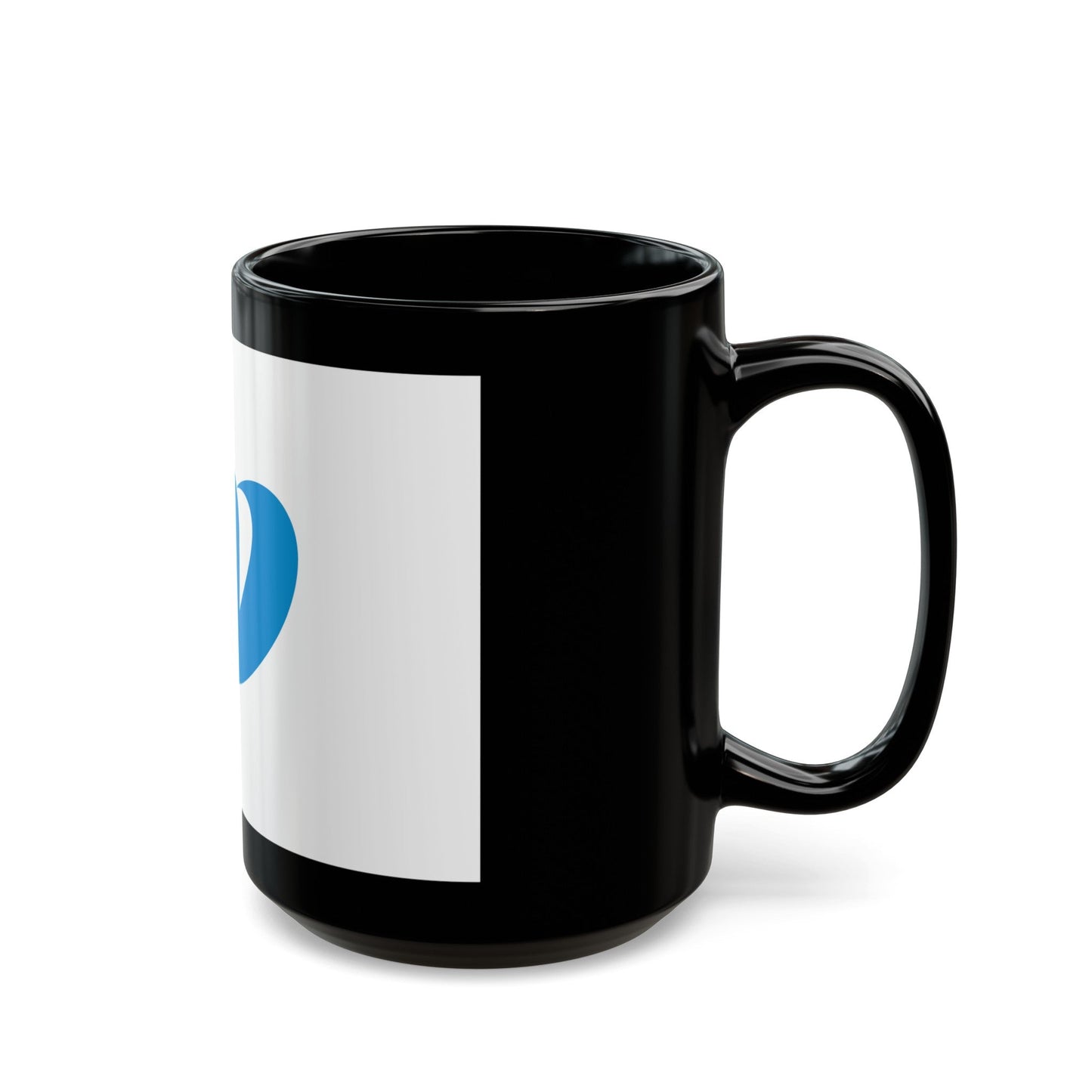 Flag of Nagasaki Prefecture Japan - Black Coffee Mug-The Sticker Space