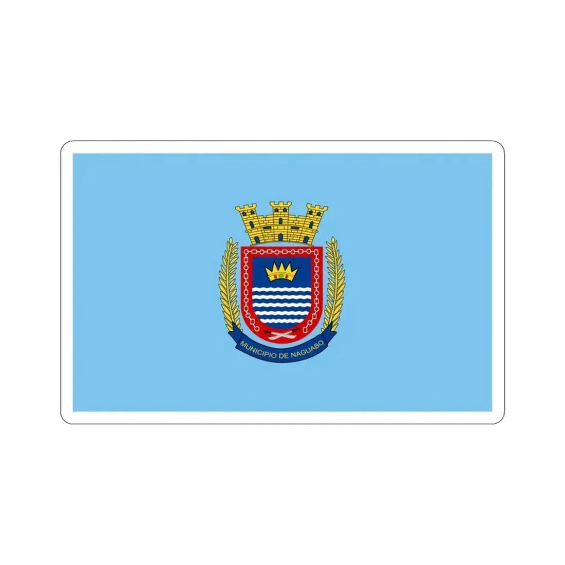 Flag of Naguabo Puerto Rico STICKER Vinyl Die-Cut Decal - The Sticker Space