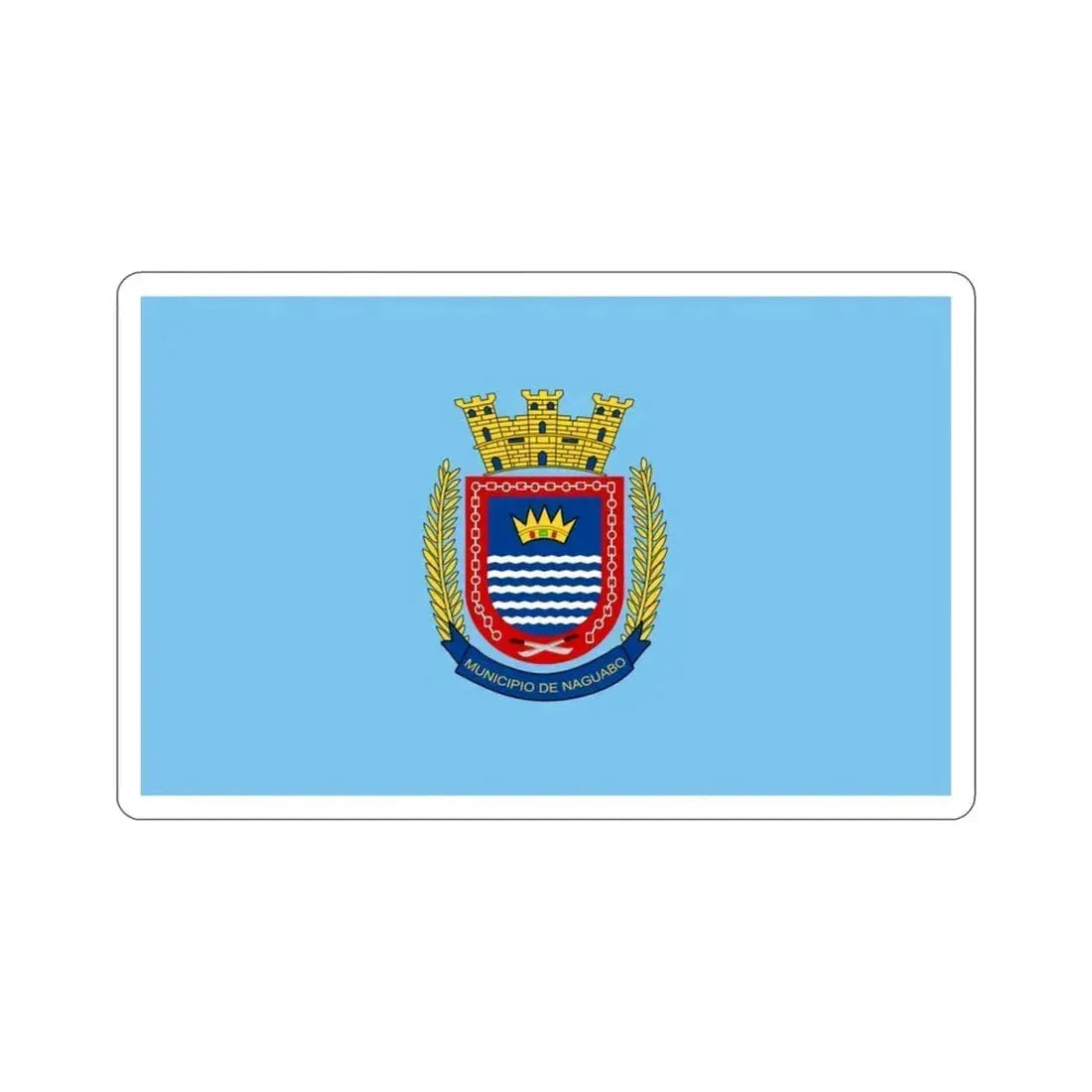 Flag of Naguabo Puerto Rico STICKER Vinyl Die-Cut Decal - The Sticker Space