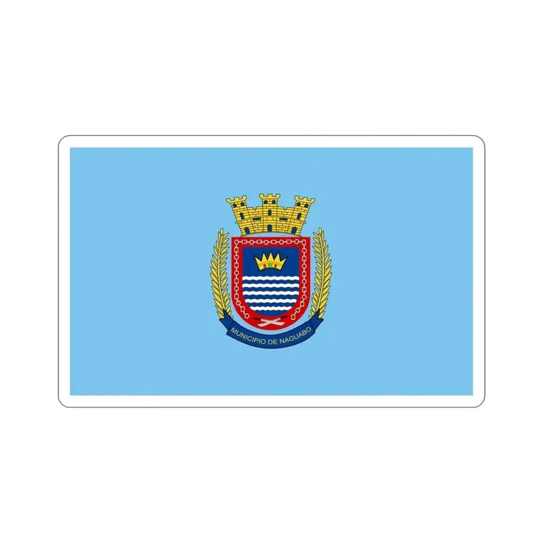 Flag of Naguabo Puerto Rico STICKER Vinyl Die-Cut Decal - The Sticker Space