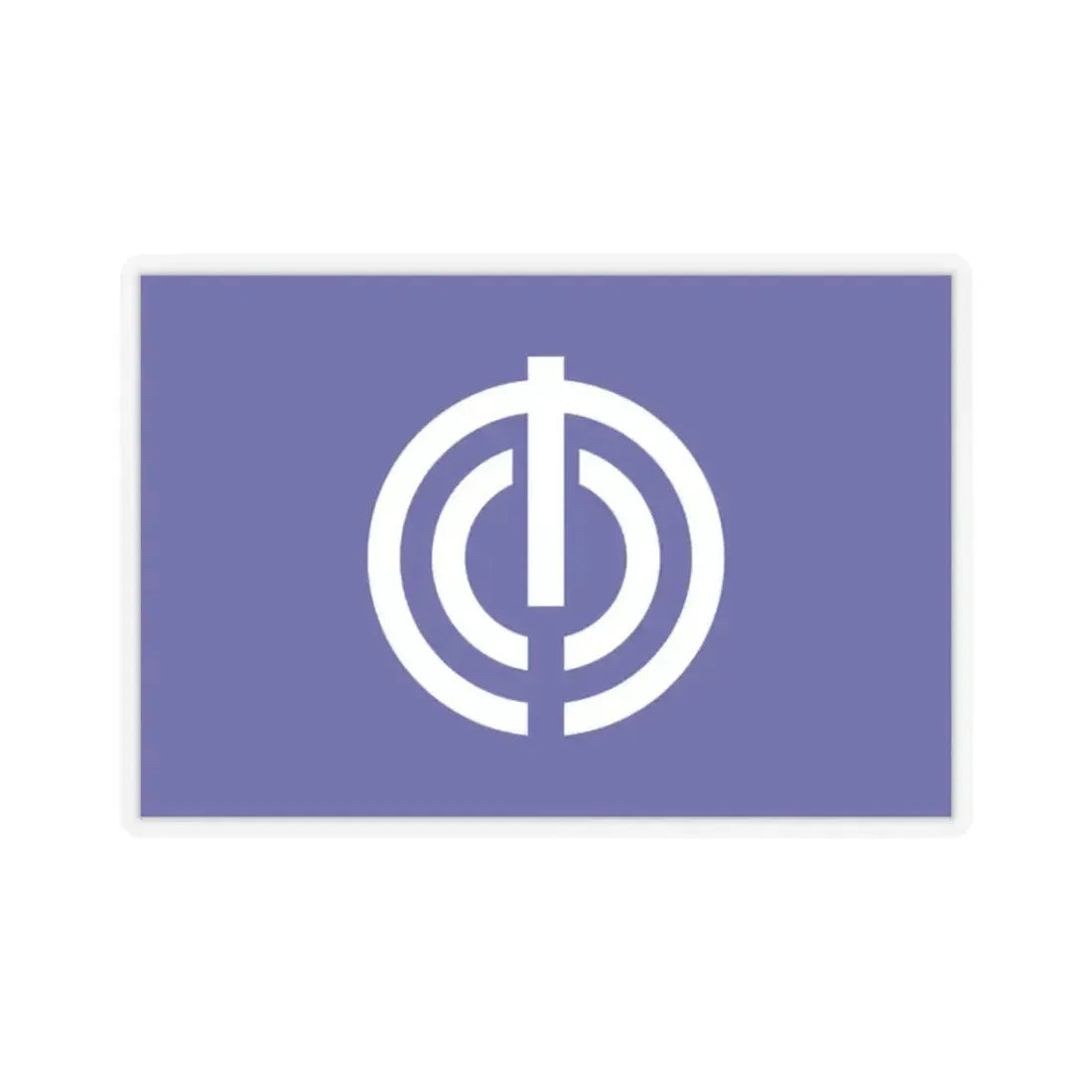 Flag of Naha Okinawa Japan - STICKER Vinyl Kiss-Cut Decal 2 Inch Transparent - The Sticker Space