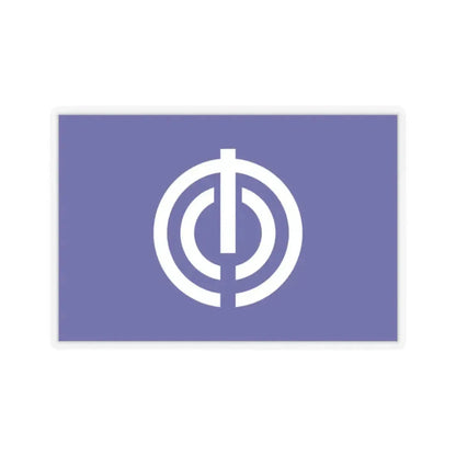 Flag of Naha Okinawa Japan - STICKER Vinyl Kiss-Cut Decal 2 Inch Transparent - The Sticker Space