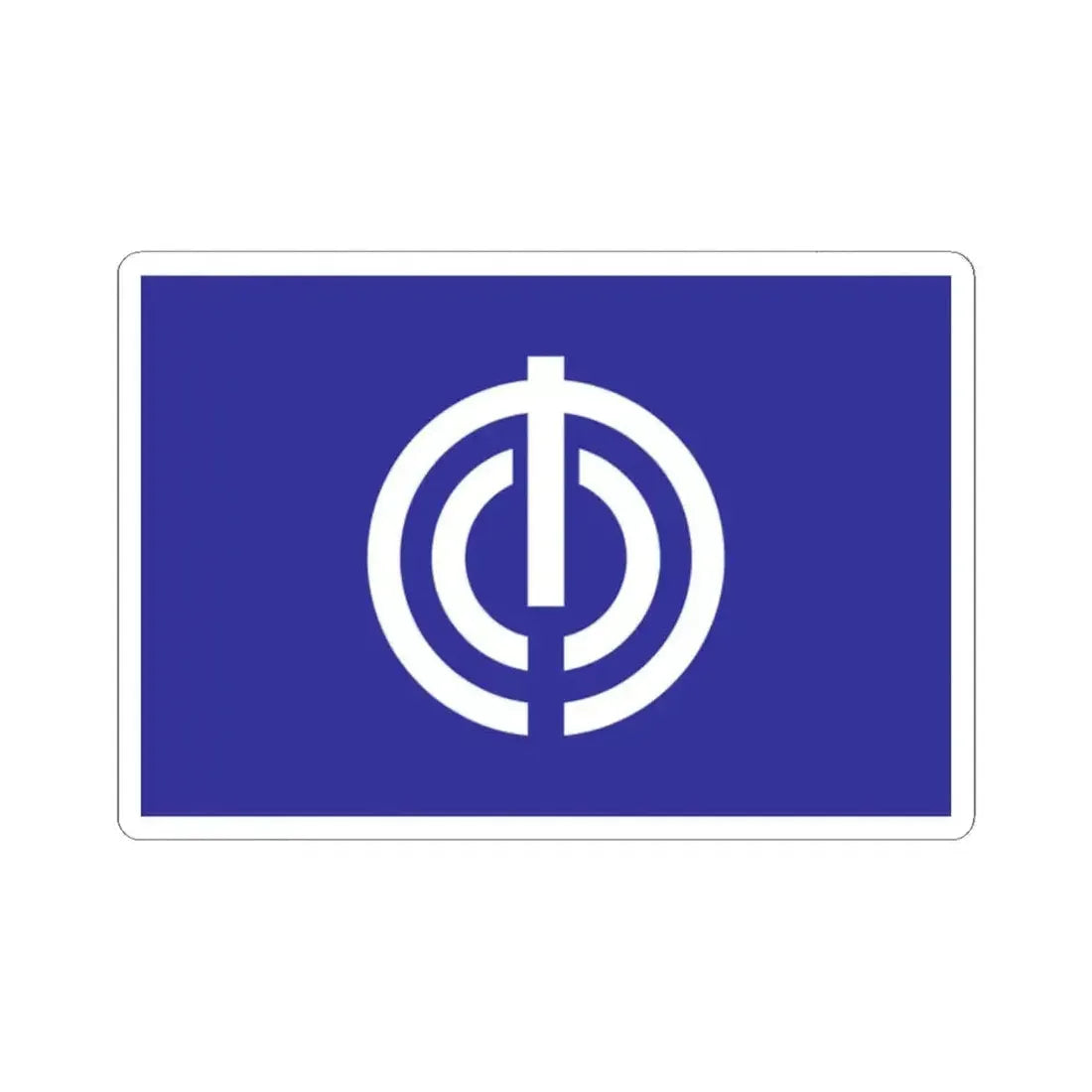 Flag of Naha Okinawa Japan - STICKER Vinyl Kiss-Cut Decal 2 Inch White - The Sticker Space