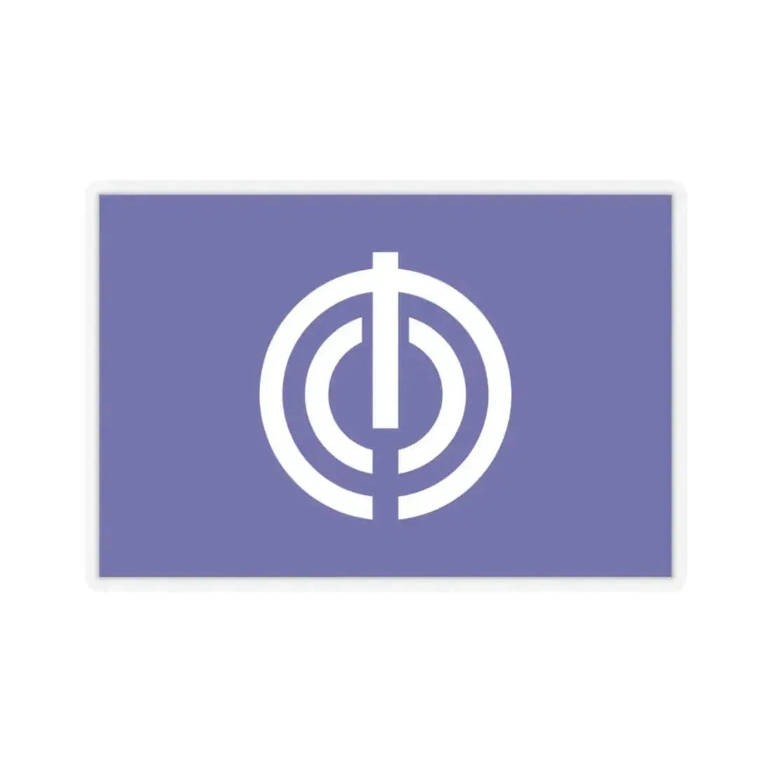 Flag of Naha Okinawa Japan - STICKER Vinyl Kiss-Cut Decal 3 Inch Transparent - The Sticker Space