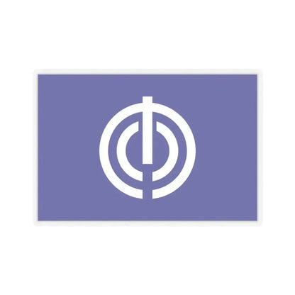 Flag of Naha Okinawa Japan - STICKER Vinyl Kiss-Cut Decal 3 Inch Transparent - The Sticker Space