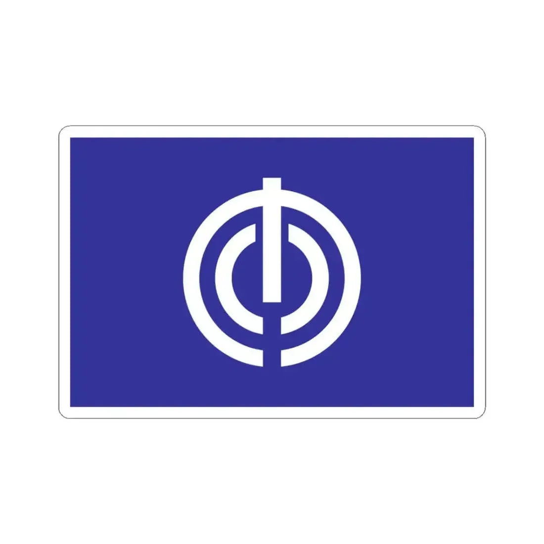 Flag of Naha Okinawa Japan - STICKER Vinyl Kiss-Cut Decal 3 Inch White - The Sticker Space