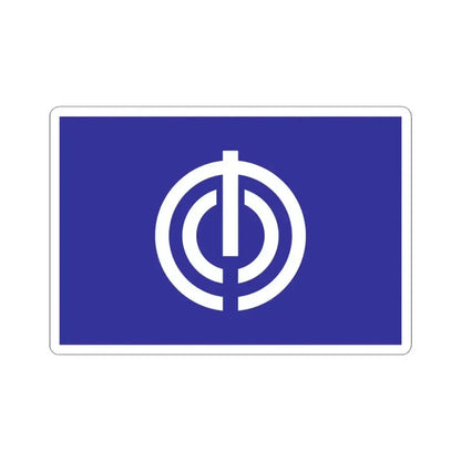 Flag of Naha Okinawa Japan - STICKER Vinyl Kiss-Cut Decal 3 Inch White - The Sticker Space