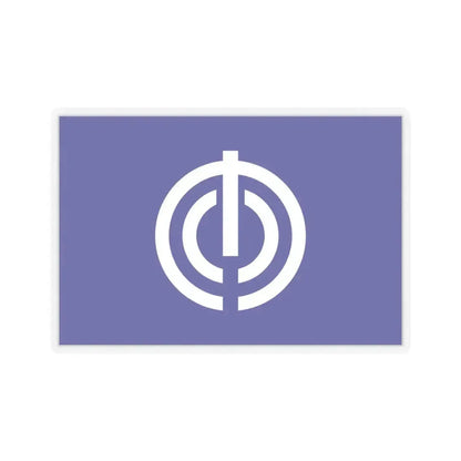 Flag of Naha Okinawa Japan - STICKER Vinyl Kiss-Cut Decal 4 Inch Transparent - The Sticker Space