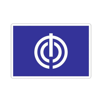 Flag of Naha Okinawa Japan - STICKER Vinyl Kiss-Cut Decal 4 Inch White - The Sticker Space