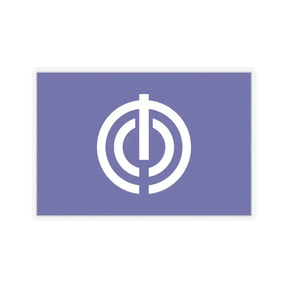 Flag of Naha Okinawa Japan - STICKER Vinyl Kiss-Cut Decal 6 Inch Transparent - The Sticker Space