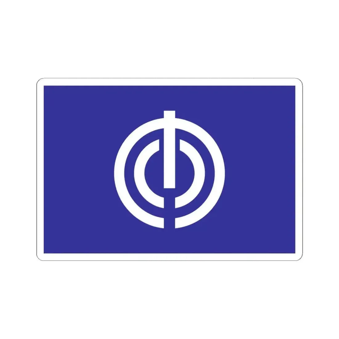 Flag of Naha Okinawa Japan - STICKER Vinyl Kiss-Cut Decal 6 Inch White - The Sticker Space