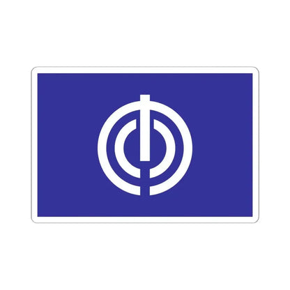 Flag of Naha Okinawa Japan - STICKER Vinyl Kiss-Cut Decal 6 Inch White - The Sticker Space