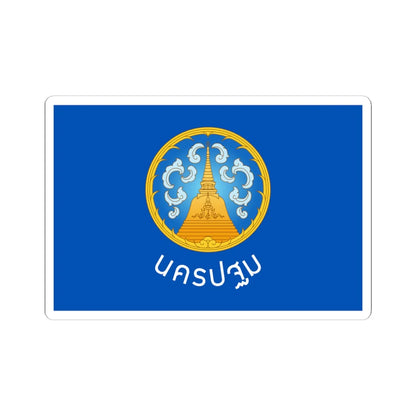 Flag of Nakhon Pathom (Thailand) STICKER Vinyl Kiss-Cut Decal 6 Inch White - The Sticker Space