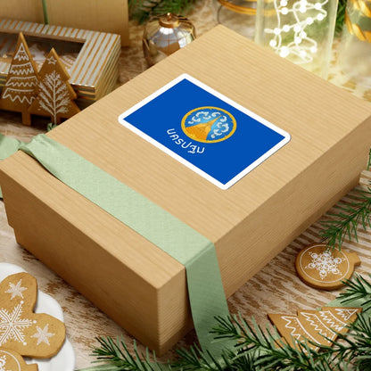 Flag of Nakhon Pathom (Thailand) STICKER Vinyl Kiss-Cut Decal - The Sticker Space