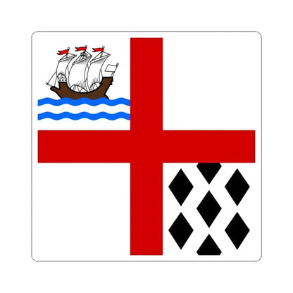 Flag of Nanaimo Canada (Canada) STICKER Vinyl Kiss-Cut Decal 6 Inch White - The Sticker Space
