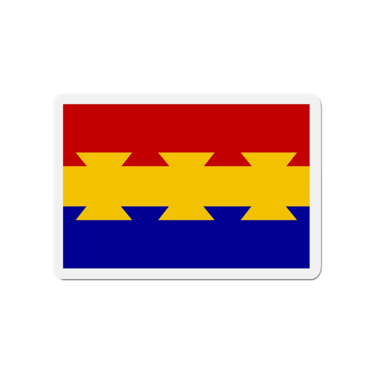 Flag of Nanticoke Pennsylvania - Die-Cut Magnet-3" x 3"-The Sticker Space