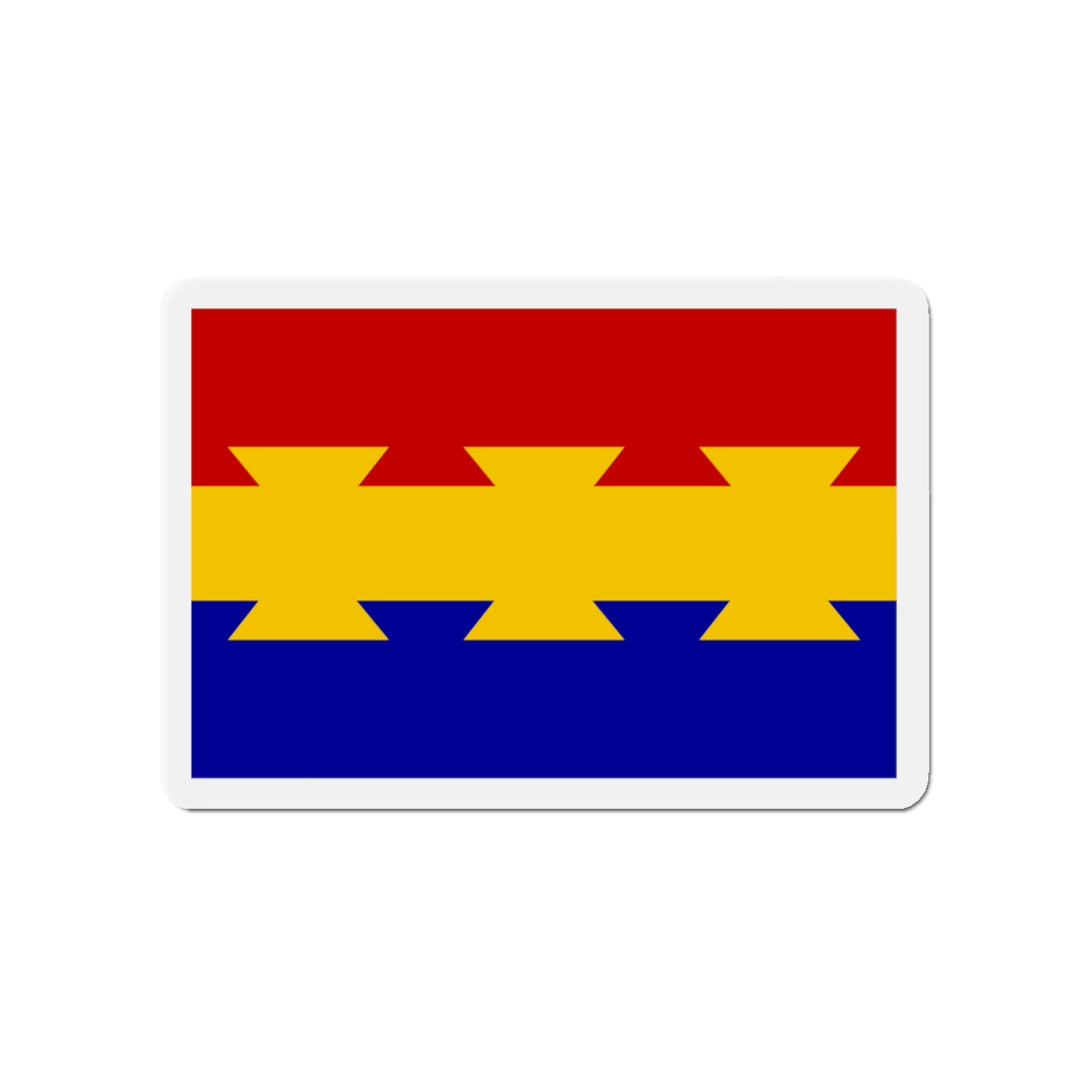 Flag of Nanticoke Pennsylvania - Die-Cut Magnet-4" x 4"-The Sticker Space