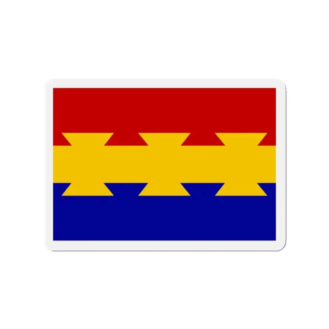 Flag of Nanticoke Pennsylvania - Refrigerator Magnet 2 Inch - The Sticker Space