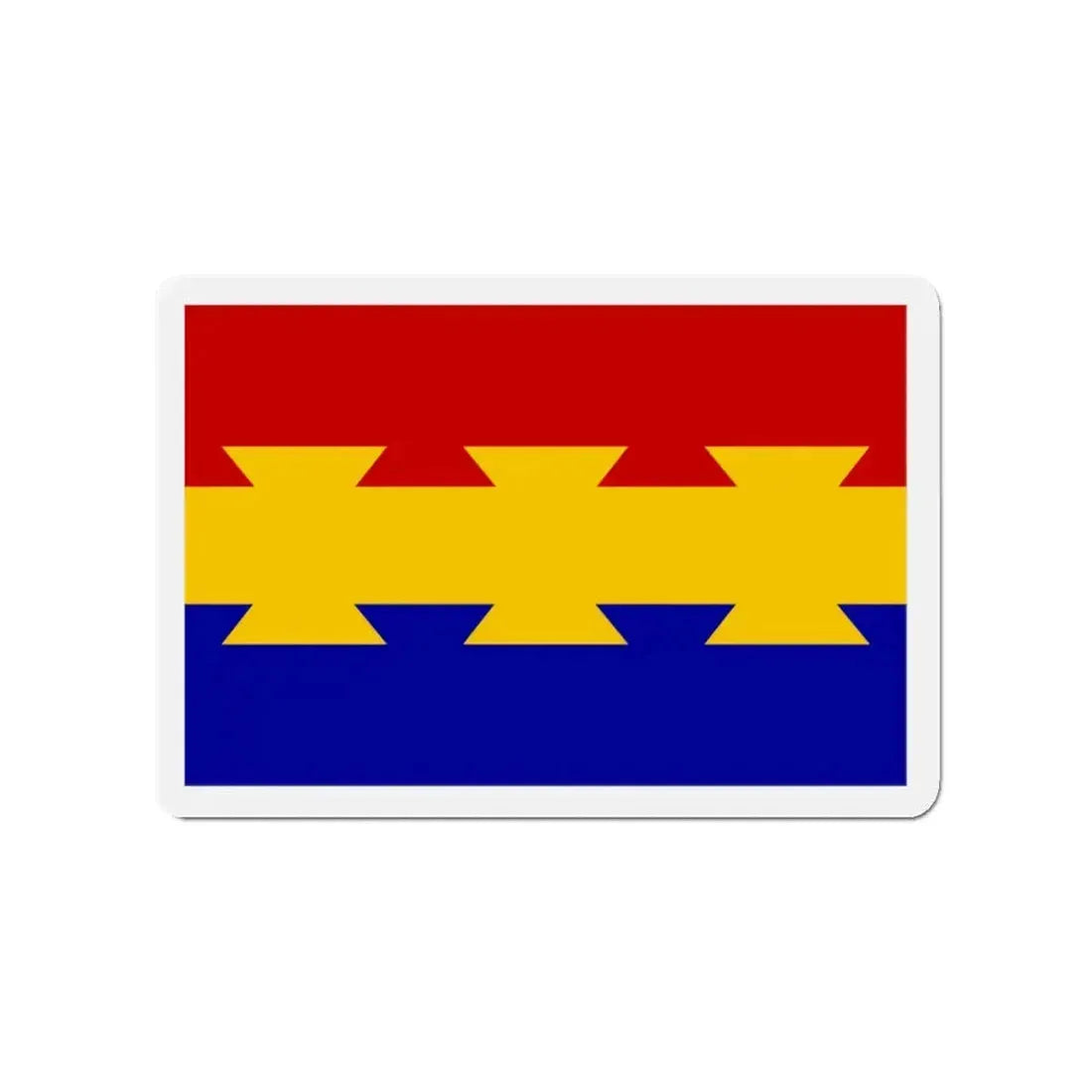 Flag of Nanticoke Pennsylvania - Refrigerator Magnet 3 Inch - The Sticker Space