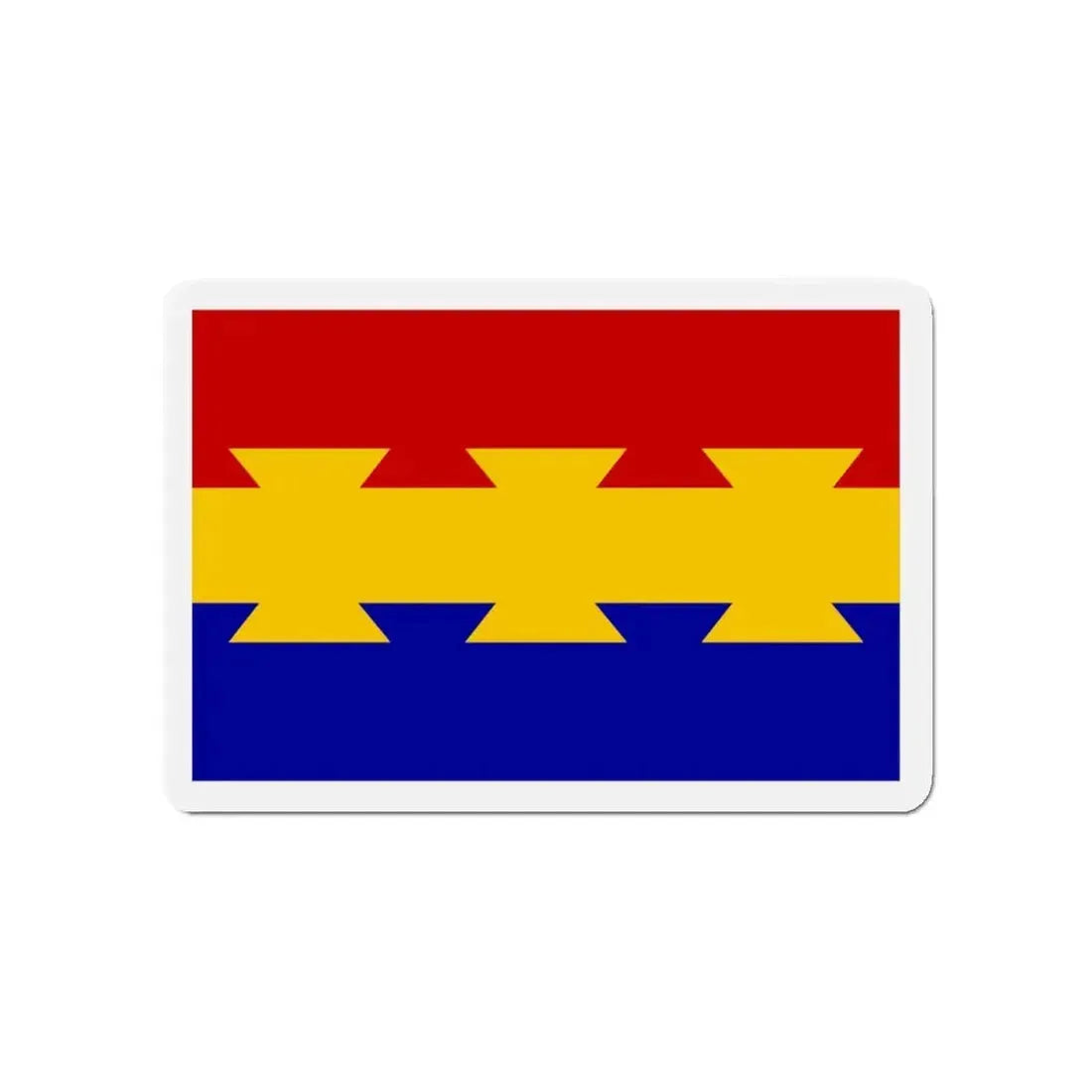 Flag of Nanticoke Pennsylvania - Refrigerator Magnet 4 Inch - The Sticker Space