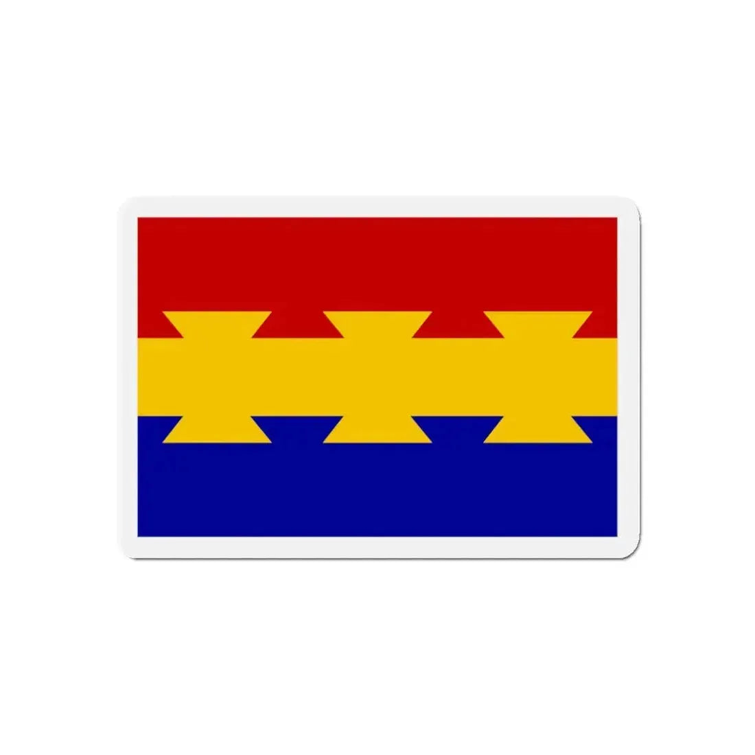 Flag of Nanticoke Pennsylvania - Refrigerator Magnet 5 Inch - The Sticker Space