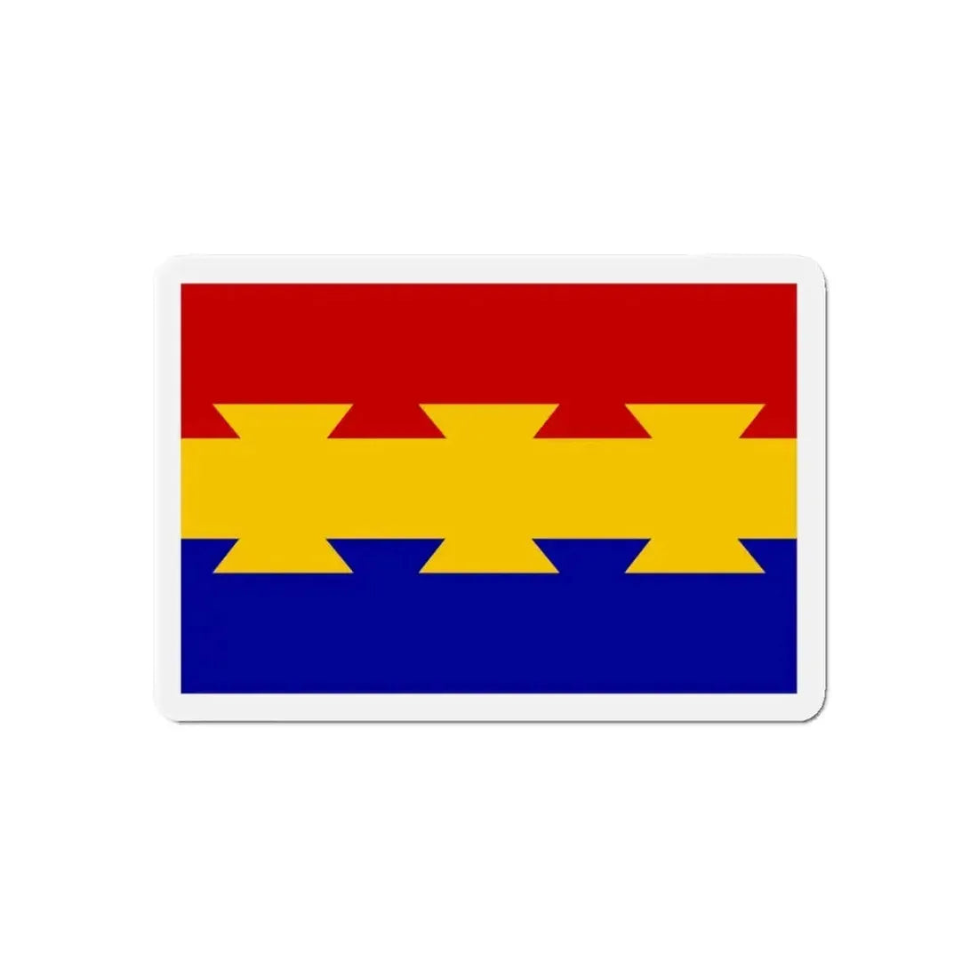 Flag of Nanticoke Pennsylvania - Refrigerator Magnet 6 Inch - The Sticker Space
