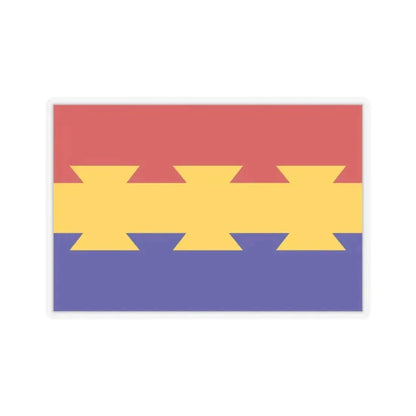 Flag of Nanticoke, Pennsylvania - STICKER Vinyl Kiss-Cut Decal 2 Inch Transparent - The Sticker Space