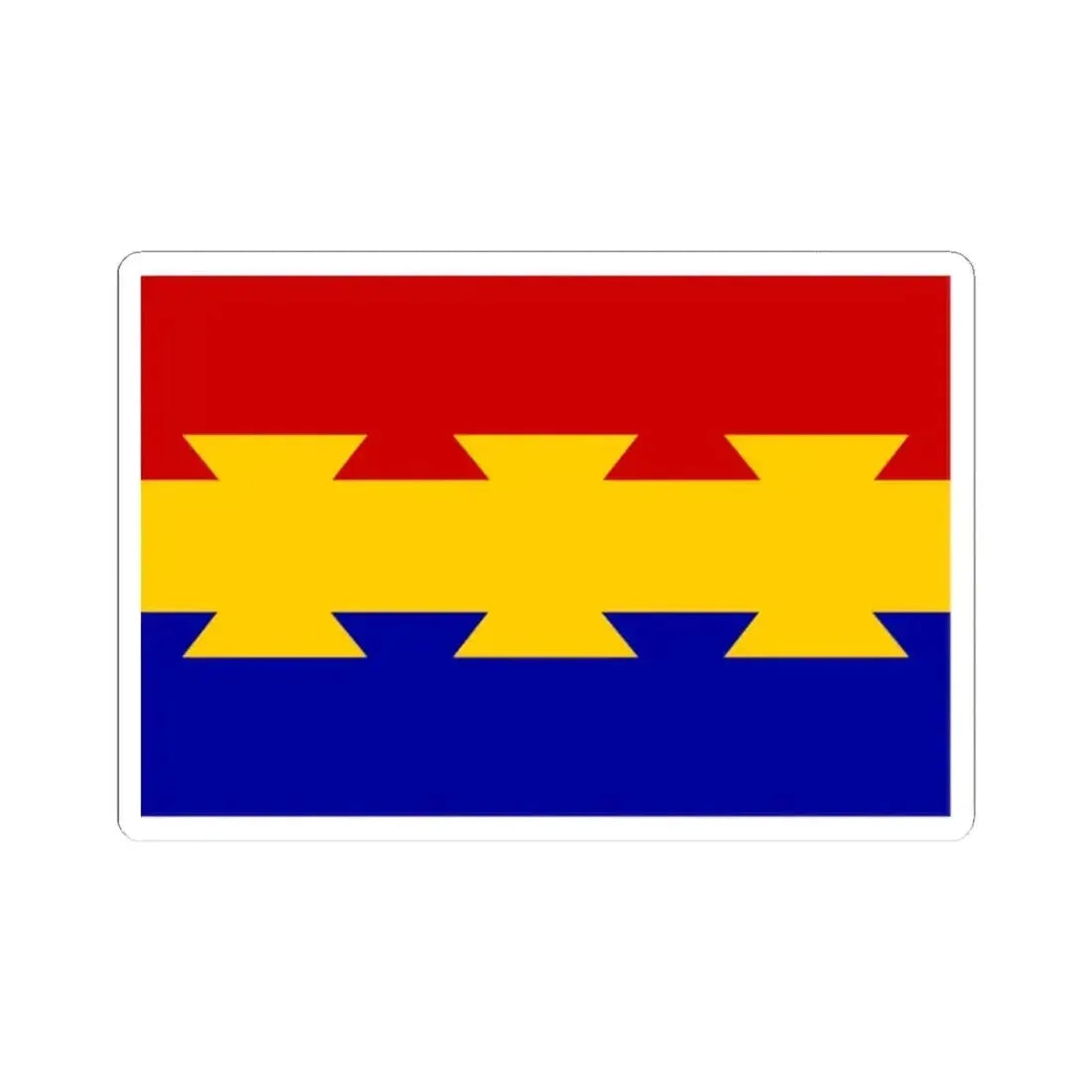 Flag of Nanticoke, Pennsylvania - STICKER Vinyl Kiss-Cut Decal - The Sticker Space