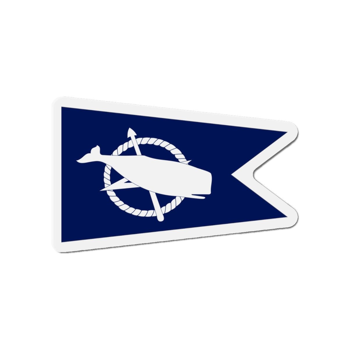 Flag of Nantucket Massachusetts - Die-Cut Magnet-4" x 4"-The Sticker Space