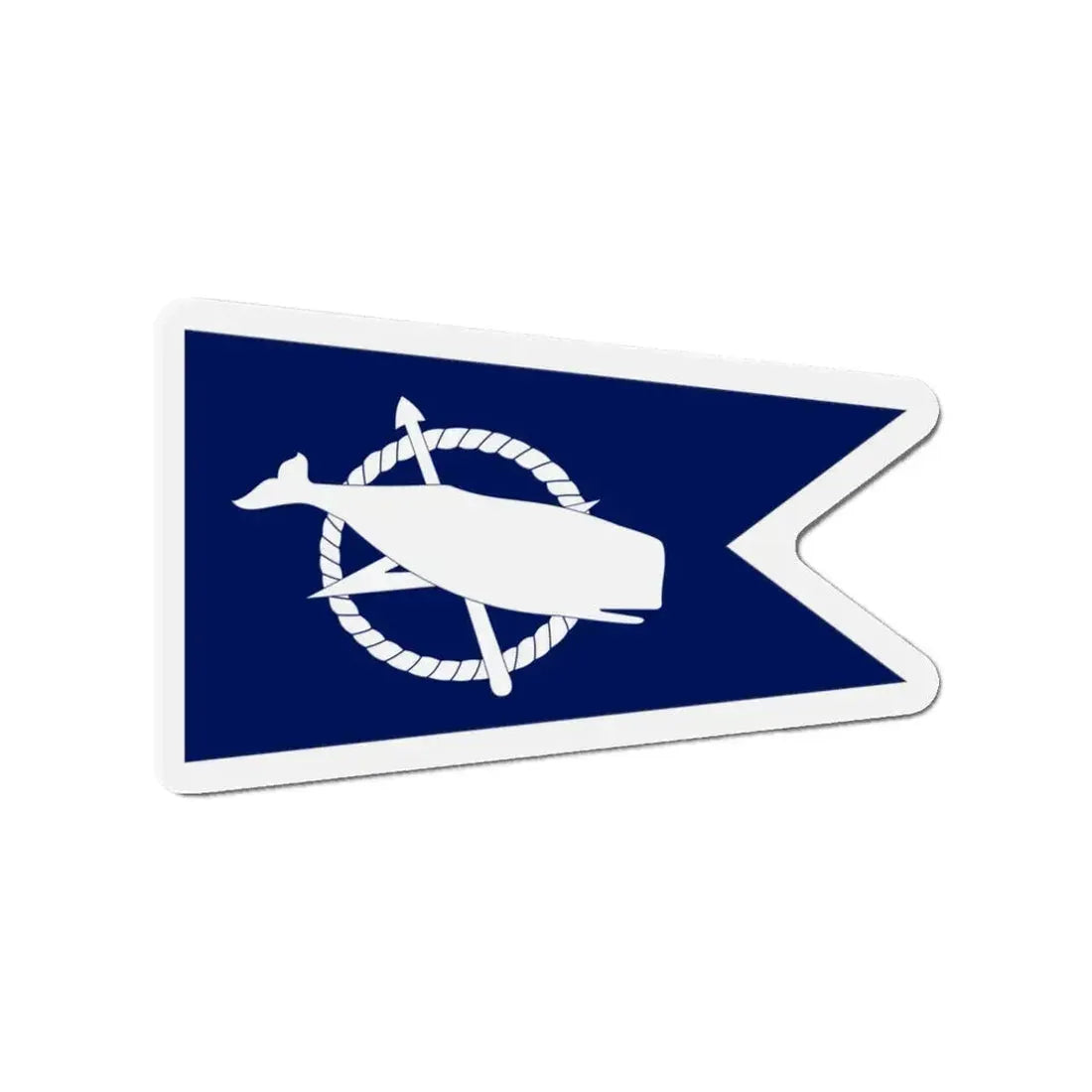 Flag of Nantucket Massachusetts - Refrigerator Magnet 3 Inch - The Sticker Space