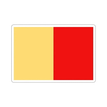 Flag of Naples Italy STICKER Vinyl Die-Cut Decal 4 Inch - The Sticker Space