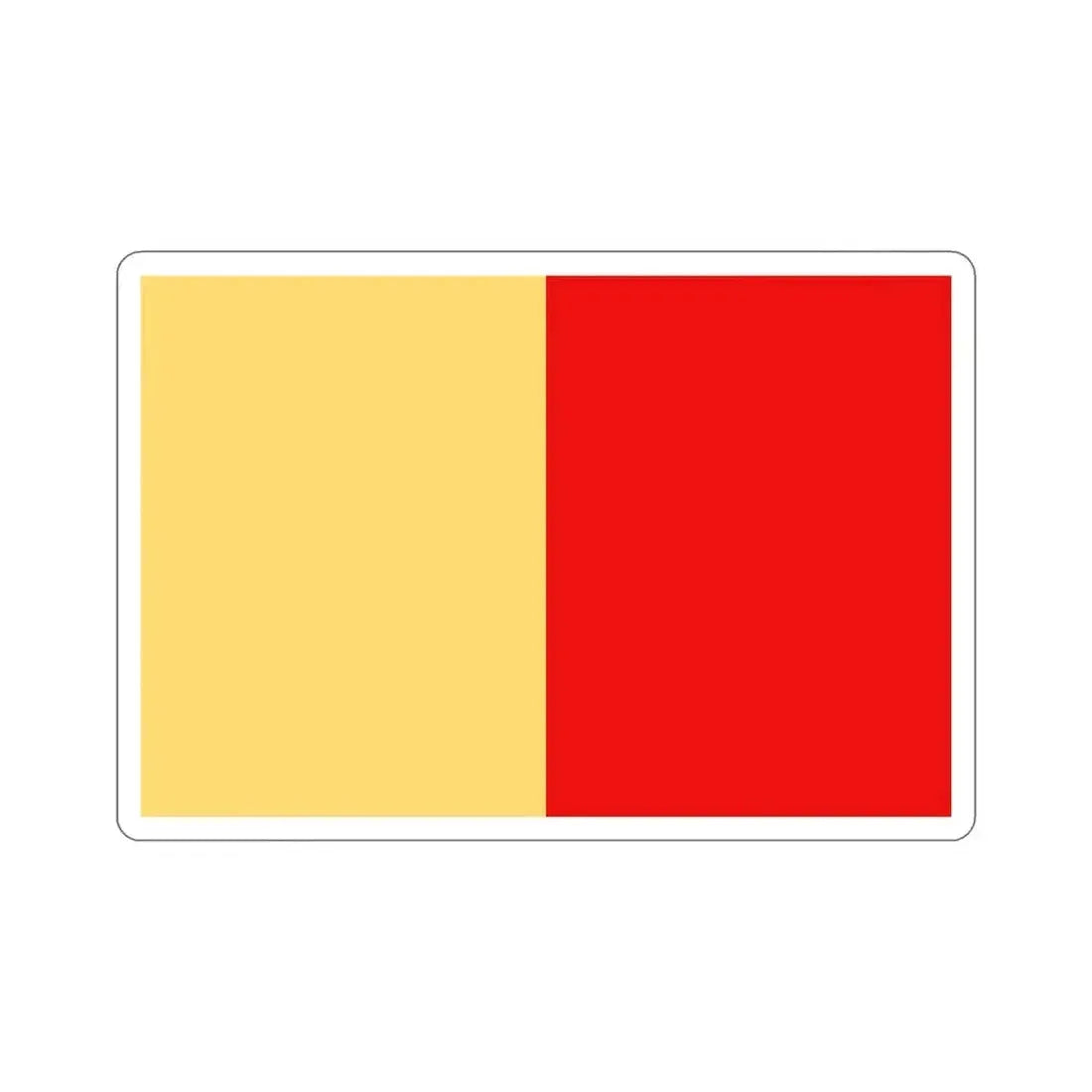 Flag of Naples Italy STICKER Vinyl Die-Cut Decal 6 Inch - The Sticker Space