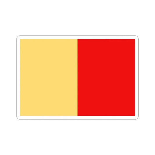 Flag of Naples Italy STICKER Vinyl Die-Cut Decal 6 Inch - The Sticker Space