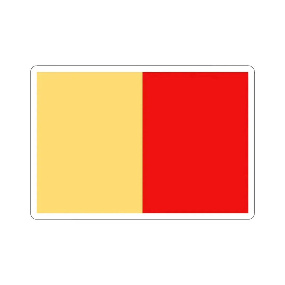 Flag of Naples Italy STICKER Vinyl Die-Cut Decal - The Sticker Space