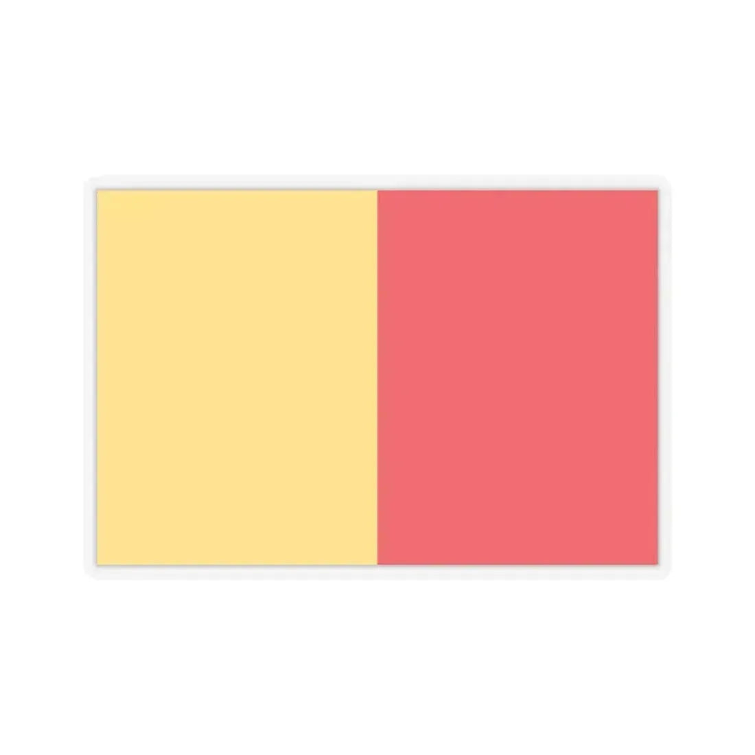 Flag of Naples Italy - STICKER Vinyl Kiss-Cut Decal 2 Inch Transparent - The Sticker Space