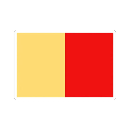 Flag of Naples Italy - STICKER Vinyl Kiss-Cut Decal 2 Inch White - The Sticker Space