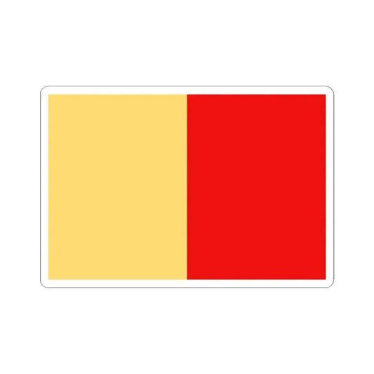 Flag of Naples Italy - STICKER Vinyl Kiss-Cut Decal 2 Inch White - The Sticker Space