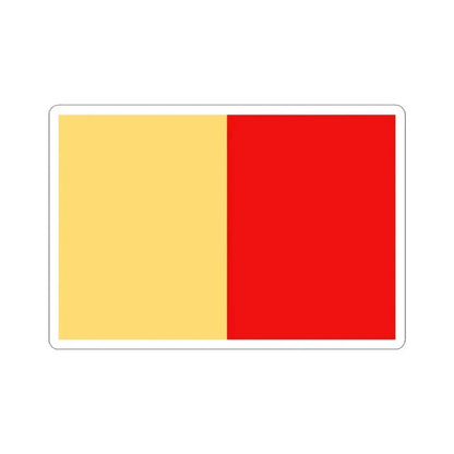 Flag of Naples Italy - STICKER Vinyl Kiss-Cut Decal 3 Inch White - The Sticker Space